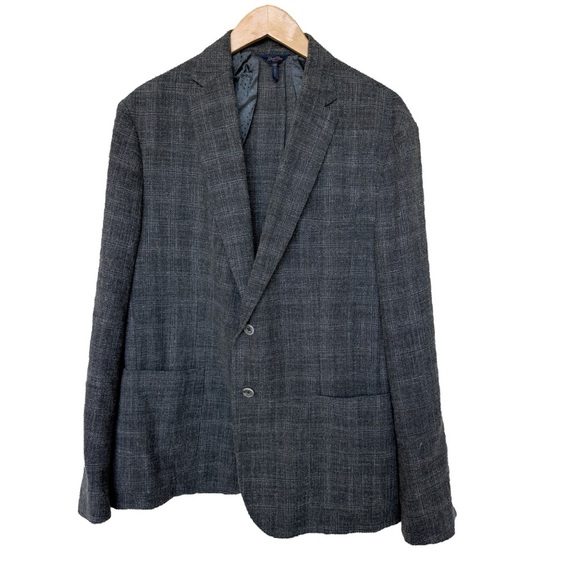 Good Man Brand Other - Good Man Brand Men's 2XL Gray Plaid Wool Blend Sport Coat Business Casual